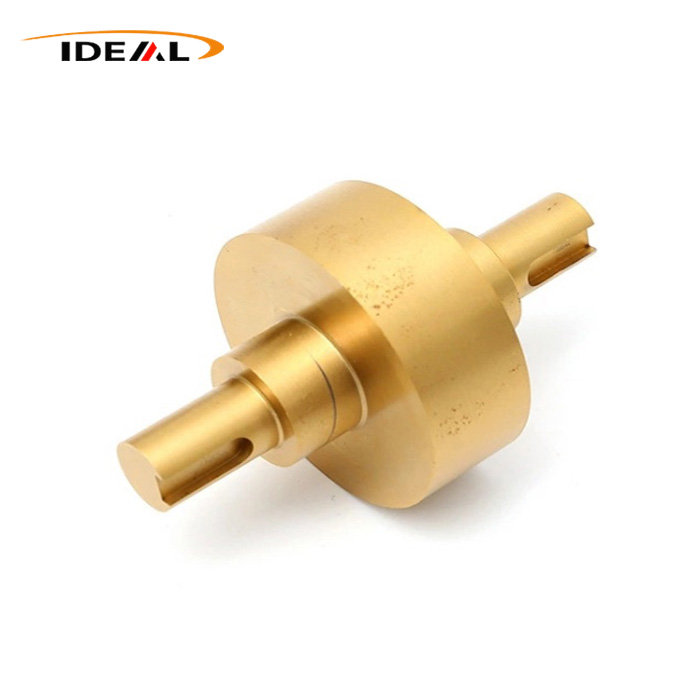 CNC machined brass shaft