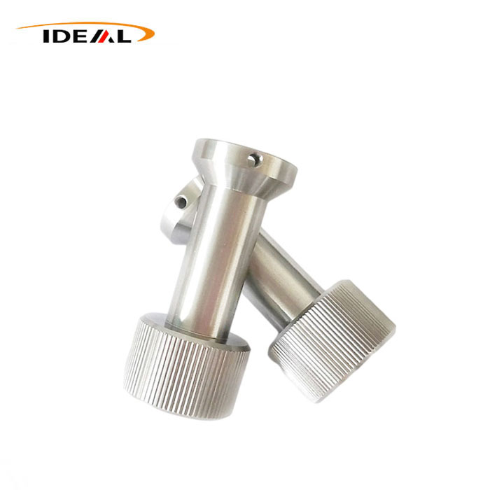 CNC machined knurled stainless steel parts