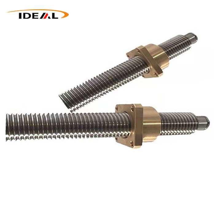 CNC machined hindi kinakalawang na asero square thread drive shaft
