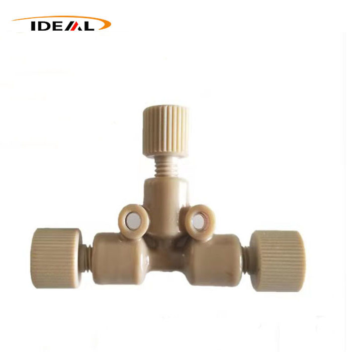 PEEK tee connector para sa High Performance Liquid Chromatography/HPLC